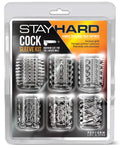 Stay Hard Blush Stay Hard Cock Sleeve Kit - Clear Box of 6