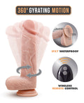Dr. Skin Blush Dr. Skin Dr Ethan 8.5" Gyrating Dildo - Beige - Image 5