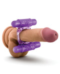 Play With Me Blush Play With Me Double Play Dual Vibrating Cockring - Purple - Image 5