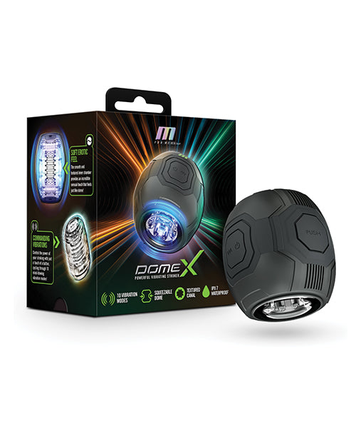 M for Men Blush M for Men Dome X Vibrating Masturbator - Black