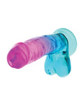 Not Regular Toys Blush B Yours Plus 6.75" Candy Colored Dildo - Multi Colors - Image 4