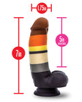 Avant Blush Avant P9 Bear Pride Dildo - Multi Color - Image 4