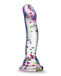 Neo Elite Blush Neo Elite Hanky Panky 7" Confetti Dildo - Glow in the Dark - Image 2