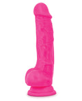 Neo Blush Neo 7.5" Dual Density Cock w/Balls - Neon Pink - Image 2