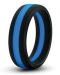 Performance Blush Performance Silicone Go Pro Cock Ring - Black/Blue - Image 2