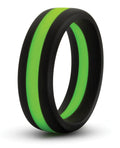 Performance Blush Performance Silicone Go Pro Cock Ring - Black/Green - Image 2