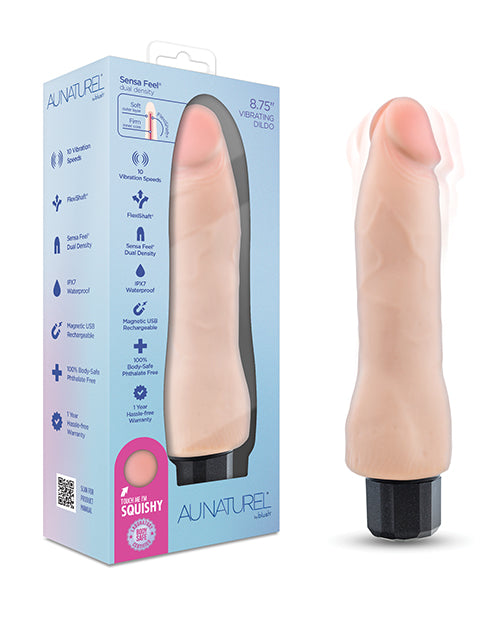 Not Regular Toys Blush Au Naturel 8.75" Vibrating Realistic G-Spot Dildo - Beige
