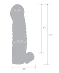 Blue Line Blue Line C & B 5.25" Vibrating Penis Enhancing Sleeve Extension - Smoke - Image 4