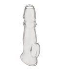 Blue Line Blue Line C & B 6.75" Girthy Penis Enhancing Sleeve Extension - Clear