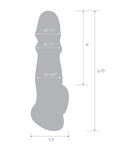 Blue Line Blue Line C & B 6.75" Girthy Penis Enhancing Sleeve Extension - Clear - Image 2
