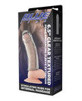 Blue Line Blue Line C & B 6.5" Textured Penis Enhancing Sleeve Extension - Clear