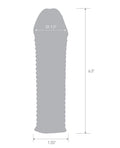 Blue Line Blue Line C & B 6.5" Textured Penis Enhancing Sleeve Extension - Clear - Image 4