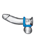 Blue Line Blue Line C & B Dual Cock & Ball Stamina Enhancement Ring - Jelly Blue Pack of 2 - Image 3