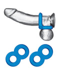 Blue Line Blue Line C & B Dual Cock & Ball Stamina Enhancement Ring - Jelly Blue Pack of 2 - Image 4