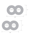 Blue Line Blue Line C & B Dual Cock & Ball Stamina Enhancement Ring - Jelly Blue Pack of 2 - Image 5