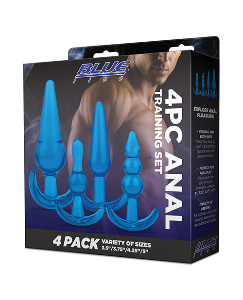 Blue Line Blue Line C & B 4 pc Anal Training Set - Jelly Blue