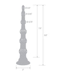Blue Line Blue Line C & B 8.5" Anal Beads w/Suction Base - Jelly Blue - Image 4