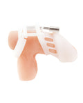 Blue Line Silicone Chastity Cage - White (3)