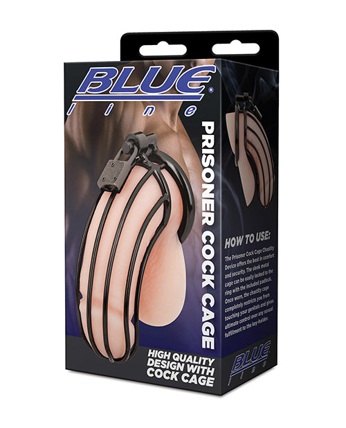 Blue Line Blue Line Prisoner Cock Cage - Black