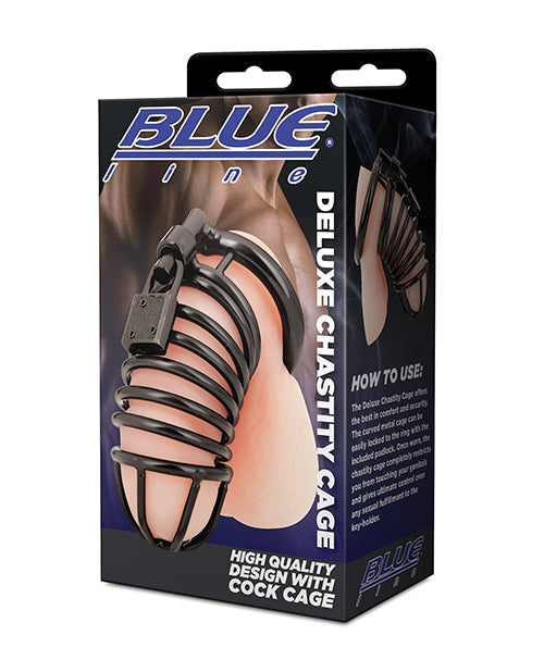 Blue Line Blue Line Deluxe Chastity Cage - Black