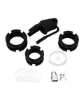 Blue Line Blue Line 2" Silicone Mini Cock Cage With Ball Divider - Black - Image 4