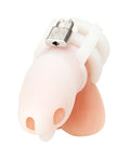 Blue Line Blue Line 2" Silicone Mini Cock Cage With Ball Divider - White - Image 2