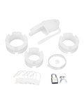 Blue Line Blue Line 2" Silicone Mini Cock Cage With Ball Divider - White - Image 4