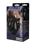 Blue Line Full Restraint Silicone Cock & Balls Chastity Device - 100% Coverage Black - Image 5