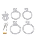 Not Regular Toys Acrylic See Thru Mini Cock Micro Chastity Cage - Image 4