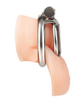 Blue Line Stainless Steel Inverted Micro Jail Time Chastity Cage - Image 3