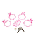 Not Regular Toys Small Pink Humiliation Acrylic Prisoner Cock Cage - Image 4