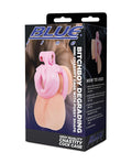 Blue Line Bitchboy Degrading Mini Chastity Cage w/Pussy Shape - Image 5