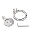 Not Regular Toys Stainless Steel Flat Inverted Chastity Cage w/Piggy Tail Butt Plug Icon - Image 4