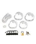Not Regular Toys 2" Acrylic See Thru Chastity Cock Cage - Image 4