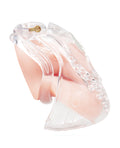 Not Regular Toys Full Coverage Cock & Balls Locked Up Chastity Cage - Clear - Image 3