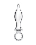 Blue Line Blue Line 2.5" Stainless Steel Metal Tapered Butt Plug With Loop Hardware - Image 2