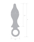 Blue Line Blue Line 2.5" Stainless Steel Metal Tapered Butt Plug With Loop Hardware - Image 4