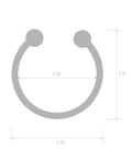 Blue Line Blue Line Stainless Steel Bull Nose Glans Ring - Image 4