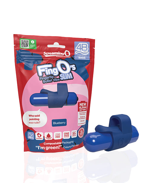 Screaming O Screaming O 4B FingO Slim - Blueberry