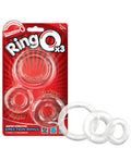 Screaming O Screaming O RingO - Clear Pack of 3