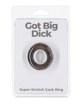 Power Bullet Got Big Dick Single Bumper Ring - Black