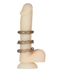 Power Bullet Got Big Dick 3 Pack Cock Rings - Black - Image 4