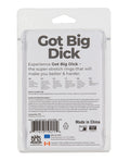 Power Bullet Got Big Dick 4 Pack Cock Rings - Black