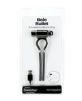 Power Bullet Bolo Bullet Vibrating Adjustable Cock Tie - Black