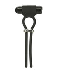 Power Bullet Bolo Bullet Vibrating Adjustable Cock Tie - Black - Image 3
