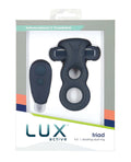 Lux Active Lux Active Triad 4.5" Vibrating Dual Ring w/Remote - Dark Blue