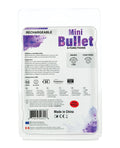 Power Bullet Mini Bullet Rechargeable Bullet - 9 Functions Purple - Image 2