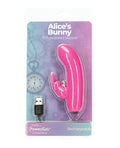 Power Bullet Alice's Bunny Rechargeable Bullet w/Rabbit Sleeve - 10 Functions Pink