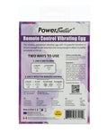 Power Bullet Powerbullet Remote Control Vibrating Egg - Purple - Image 2