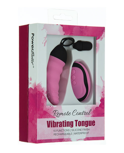 Power Bullet Powerbullet Remote Control Vibrating Tongue - Pink